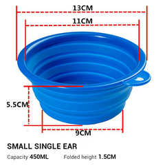 Silicone Dog Bowl Travel Folding