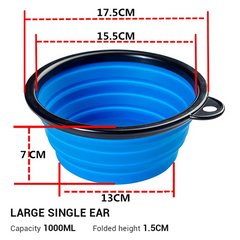 Silicone Dog Bowl Travel Folding