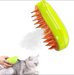 3 in 1 self-cleaning Pet dog steam brush