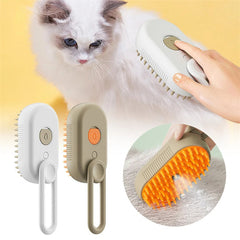 Cat Grooming Steamer Cleaning Brush