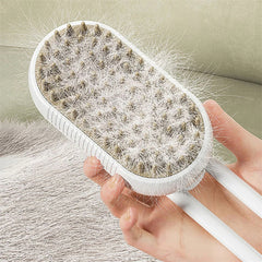 Cat Grooming Steamer Cleaning Brush