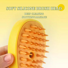 3 in 1 self-cleaning Pet dog steam brush