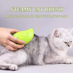 3 in 1 self-cleaning Pet dog steam brush