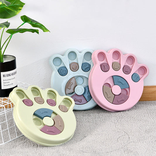 Claw Print Dog Toy Pet Puzzle Slow Food