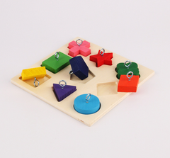 Pet Educational Toys Parrot Interactive Training Colorful Wooden Block Birds Puzzle Supplies DIY Toy Accessories