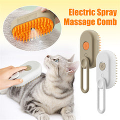 Cat Grooming Steamer Cleaning Brush