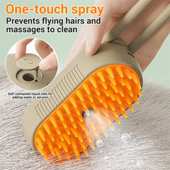 Cat Grooming Steamer Cleaning Brush
