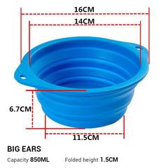 Silicone Dog Bowl Travel Folding