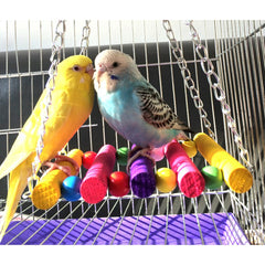 Birds Toy Pet Bird Parrot Parakeet Budgie Cockatiel Cage Bird Toys HangingToy Brinquedo Hammock Swing Toy 1pcs